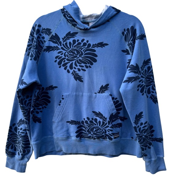 Patagonia Tops - Patagonia Valley Sweatshirt Hoodie Organic Cotton Floral Pullover Women Medium